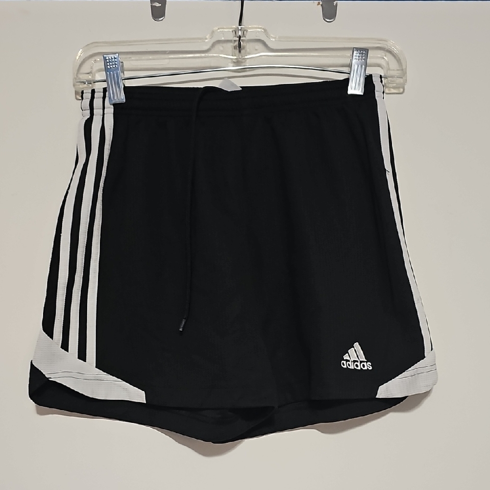 Adidas Black and White Athletic Shorts Soccer Cheer Running Women's Small